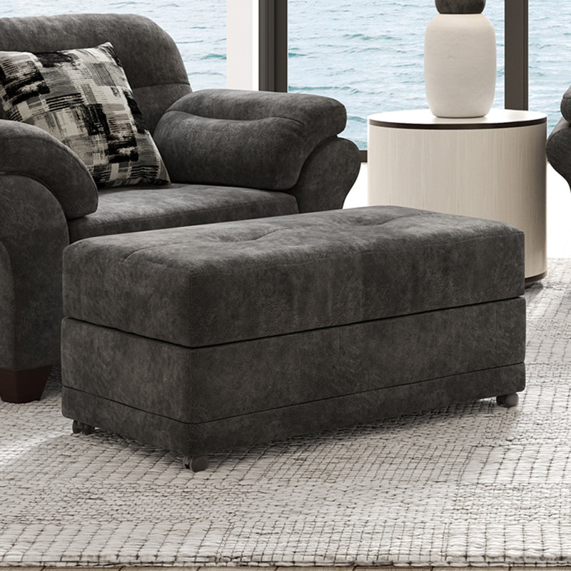 Lark Manor Alfiera 58 W Polyester Chair and a Half and Ottoman Wayfair